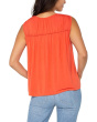 Sleeveless Shirred Detail Knit Top