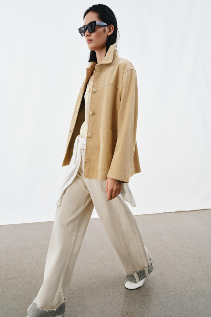 Zara ЗАМШЕВАЯ КУРТКА ZW COLLECTION LIMITED EDITION 525080952-725-1