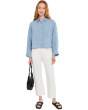Straight-Hem Shirt in 100% Linen
