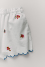 Zara ХЛОПЧАТОБУМАЖНАЯ И ЛЬНЯНАЯ ПИЖАМА С ВЫШИТЫМИ ЦВЕТАМИ (4-10 ЛЕТ) 536274598-082-48