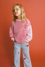 Zara ПОЛОСАТАЯ ТОЛСТОВКА С КЛУБНИЧНОЙ ВЫШИВКОЙ, разноцветная