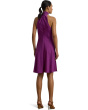 Charmeuse Halter Cocktail Dress