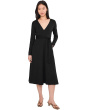 Fit & Flare Faux Wrap Dress