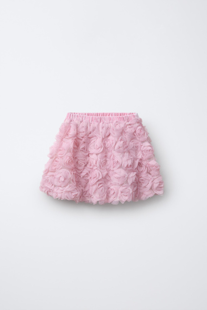 Zara ЮБКА С ЦВЕТОЧНЫМ И ТЕКСТУРНЫМ РИСУНКОМ 497963076-620-7