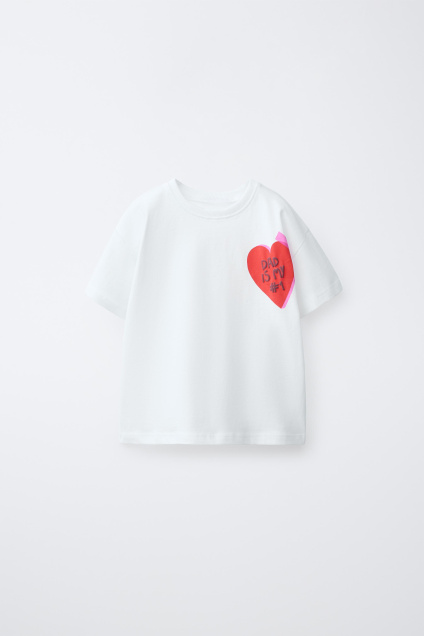 Zara ФУТБОЛКА С РЕЛЬЕФНЫМ ПРИНТОМ 527058926-250-18