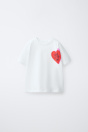 Zara ФУТБОЛКА С РЕЛЬЕФНЫМ ПРИНТОМ 527058926-250-18