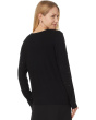Jet Setter - Crew Neck Sweater with Jet Black Rhinestones