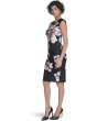Cap Sleeve Floral Scuba Sheath