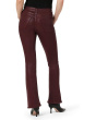Barbara High-Rise Baby Boot w/ Cuff Vent in Coated Bordeaux