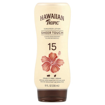 Hawaiian Tropic, Sheer Touch, солнцезащитный лосьон, SPF 15, 236 мл (8 жидк. Унций)