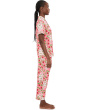 Short Sleeve Cropped Cotton Knit Pajama Set