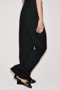 Zara Брюки С ШИРОКИМИ ШТАНИНАМИ И ВЫСОКИМ ПОЯСОМ ZW COLLECTION черного цвета