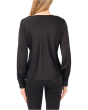 Long Sleeve Satin Cowl Neck Top