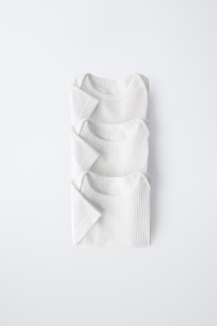 Zara Боди С КОРОТКИМ РУКАВОМ ИЗ 3 УПАКОВОК 495707333-250-9