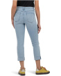 Amy Crop Straight Leg Roll Up With Raw Hem