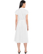 Cap Sleeve Cotton Midi Shirt Dress