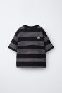 Zara Розовая футболка В ПОЛОСКУ С ВЫШИВКОЙ RIPDIP X KIDS