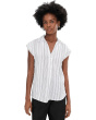 Relaxed Collar Short Sleeve Blouse