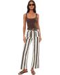 The Emmy Wide Leg Pants - Stripe