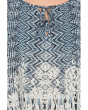 Short Sleeve Woven Top With Front Tie Detail