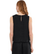 Embroidered Shell Top in 100% Linen