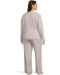 Plus Novelty Long Sleeve Girlfriend Pajama Set