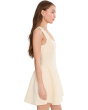 Hip Flounce Square Neck Mini Dress
