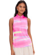 Painted Sunset Sleeveless Front Zip