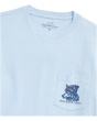 Husky Ski Dog Long Sleeve Pocket Tee