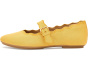 Delicato Wave-Edge Canvas Mary Janes