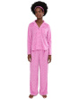 Minky Fleece Long Sleeve Notch Top & Long Pants Set