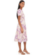 Short Sleeve Scuba Floral Aline