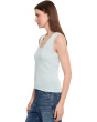 Ribbed Slub Scoop Neck Tank