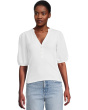 Mixy V-Neck Puff Tee