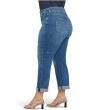 Plus Size Bailey Relaxed Straight Crop Cuff Jeans