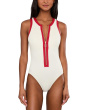 Bandwave Zip Front One-Piece