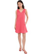 Bow Strap V-Neck A-Line Dress