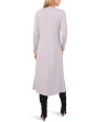 Long Sleeve Midi Dress With Rib Trim