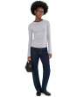 Heather Tipped Long Sleeve Crew