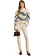 Striped Wool-Blend Mockneck Sweater