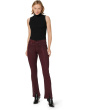 Barbara High-Rise Baby Boot w/ Cuff Vent in Coated Bordeaux