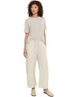 Organic Cotton Jacquard Crew Neck Top
