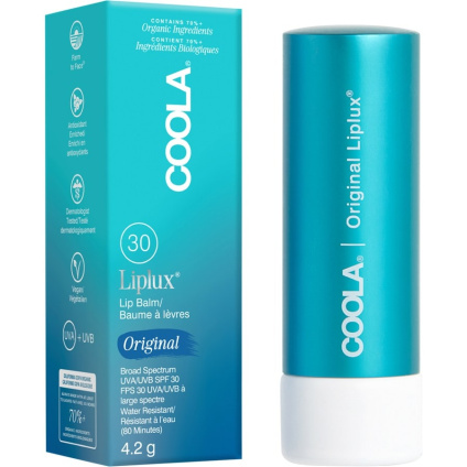 Coola Солнцезащитный крем Liplux Солнцезащитный крем органический бальзам для губ SPF30 - 4,4 мл