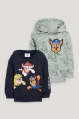 C&A Многослойная толстовка с капюшоном и толстовка PAW Patrol Chase из 2 предметов 2241064 светло-зеленого цвета
