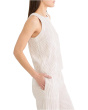 Pinstripe Gauze Pop On Tank