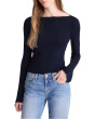 Madewell Женский свитер с расклешенными рукавами и вырезом лодочкой из смеси мериносовой шерсти и шелка