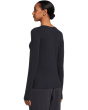 Sheer Knit Round Neck Slim Long Sleeve Tee