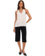 Sleeveless Woven Top With Ruffles