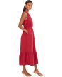 Coastal Double Gauze Tiered Midi Dress