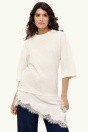 C&A Футболка - обычная форма - 2-в-1-Look 2265019 кремового цвета